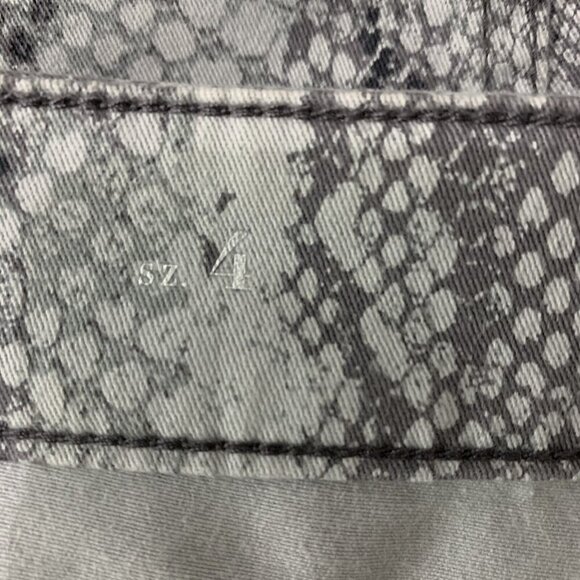 White House Black Market The Skinny Ankle Snake Print High Rise Stretch Pants 4 - Picture 7 of 8